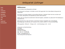 Tablet Screenshot of antiquariat-luechinger.de